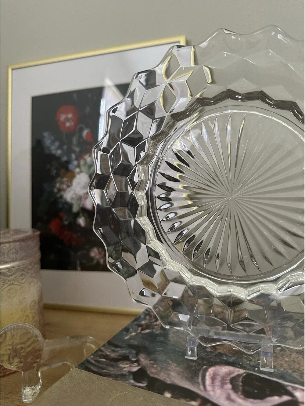 Vintage Fostoria American Cubist Clear 8